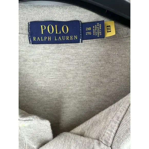 Polo Ralph Lauren Soft Cotton Polo Shirt in Dune Tan Men's 2XB 2X Big & Tall - Picture 7 of 12